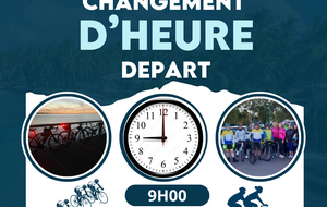 CHANGEMENT D'HEURE CE SAMEDI-DIMANCHE 25/26 OCTOBRE.